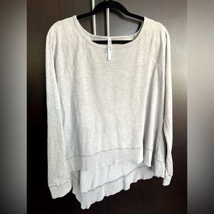 Pure & Simple Hush Cotton Shirt Size M in Heather Light Gray